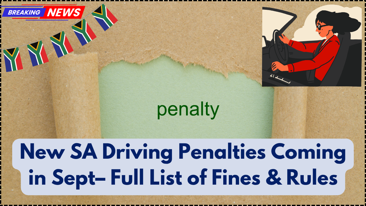 New SA Driving Penalties Coming in September 2025 – Full List of Fines & Rules