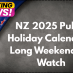 NZ 2025 Public Holiday Calendar – Long Weekends to Watch