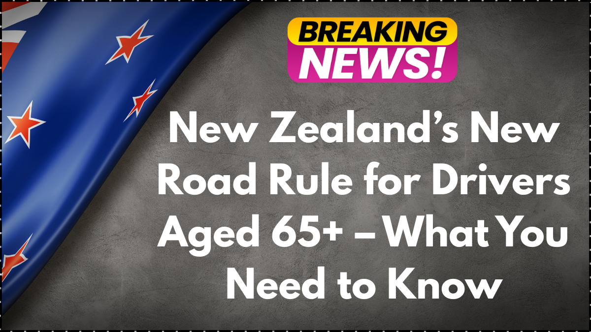 New Zealand’s New Road Rule for Drivers Aged 65+ – What You Need to Know