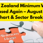 New Zealand Minimum Wage Increased Again – August 2025 Pay Chart & Sector Breakdown