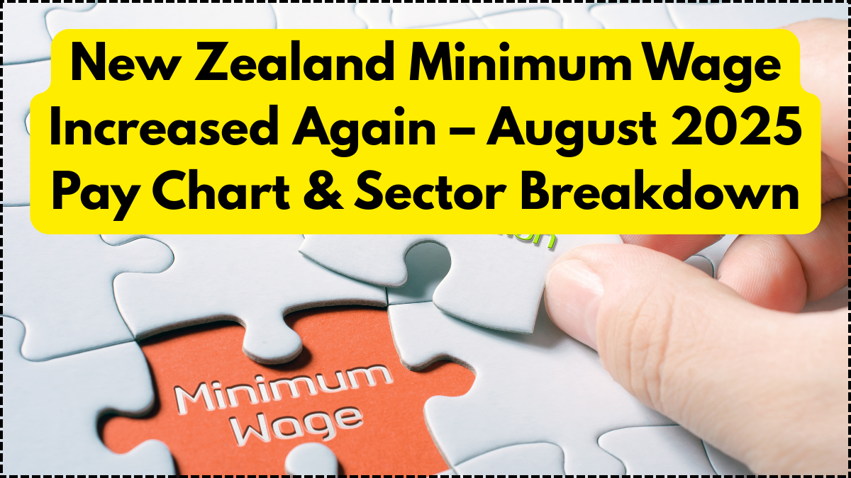 New Zealand Minimum Wage Increased Again – August 2025 Pay Chart & Sector Breakdown