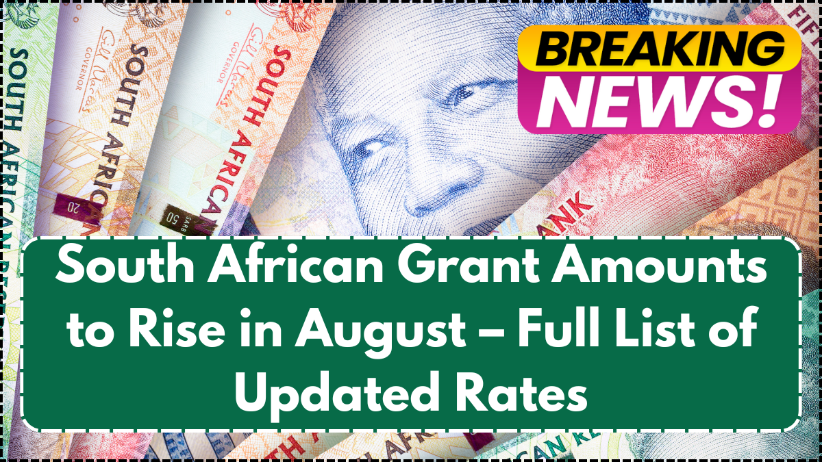 South African Grant Amounts to Rise in August – Full List of Updated Rates