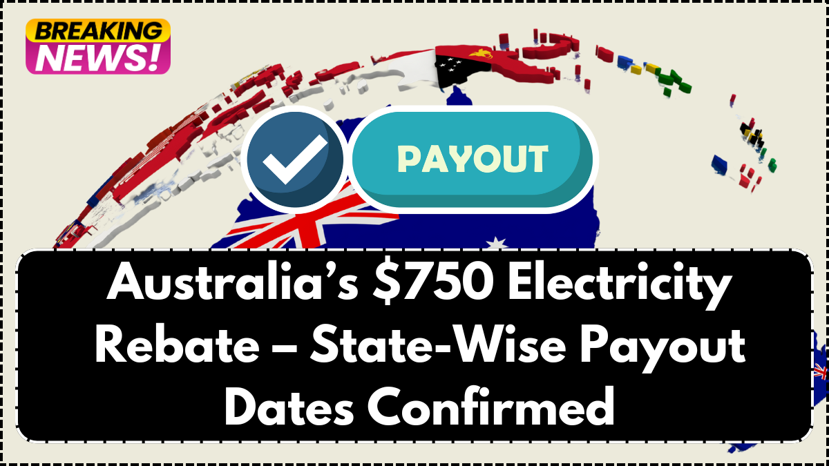 Australia’s $750 Electricity Rebate – State-Wise Payout Dates Confirmed