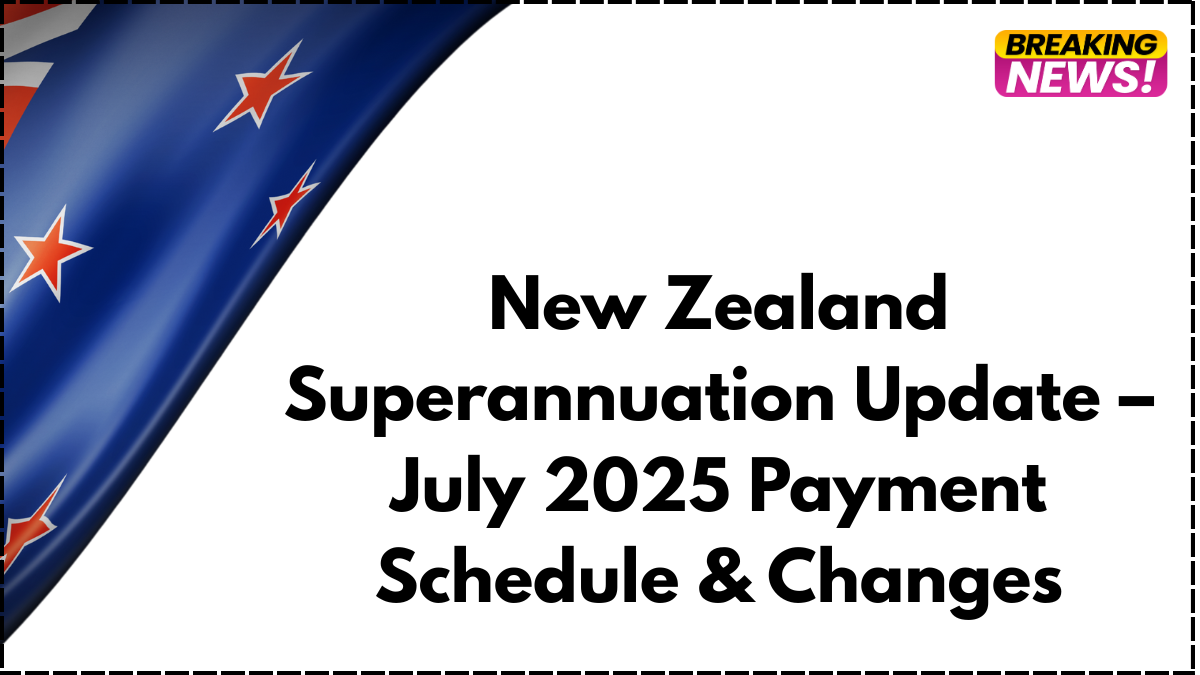 New Zealand Superannuation Update – July 2025 Payment Schedule & Changes