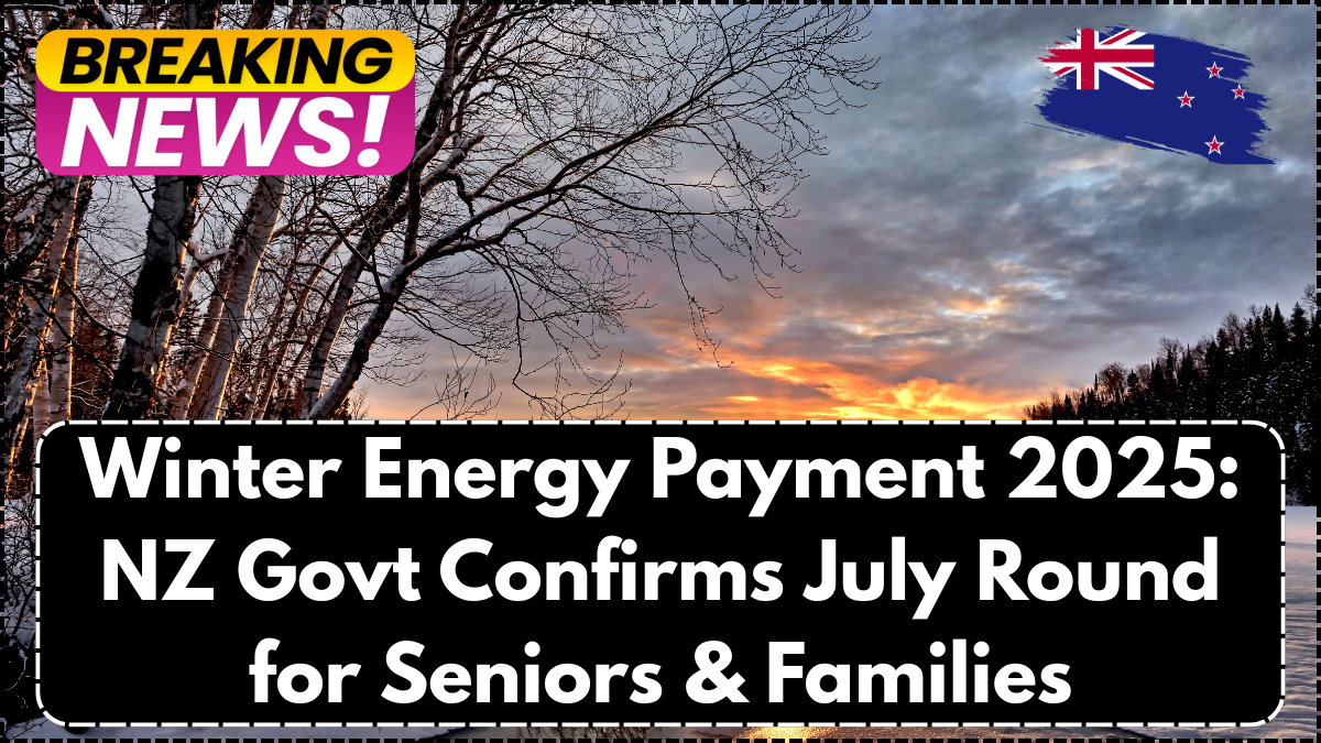 Winter Energy Payment 2025: NZ Govt Confirms July Round for Seniors & Families