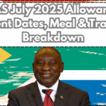 NSFAS July 2025 Allowances – Payment Dates, Meal & Transport Breakdown